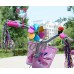 Elandy 1SET(5PCS) Kids' Bicycle Accessories-Children's Bike Handlebar Streamers Sparkle Tassel Ribbon/Flower Pinwheel/Bicycle Wheel Stars Beads Decoration/Mirror/Bell Ring(Color Random) - B0744DY9W9